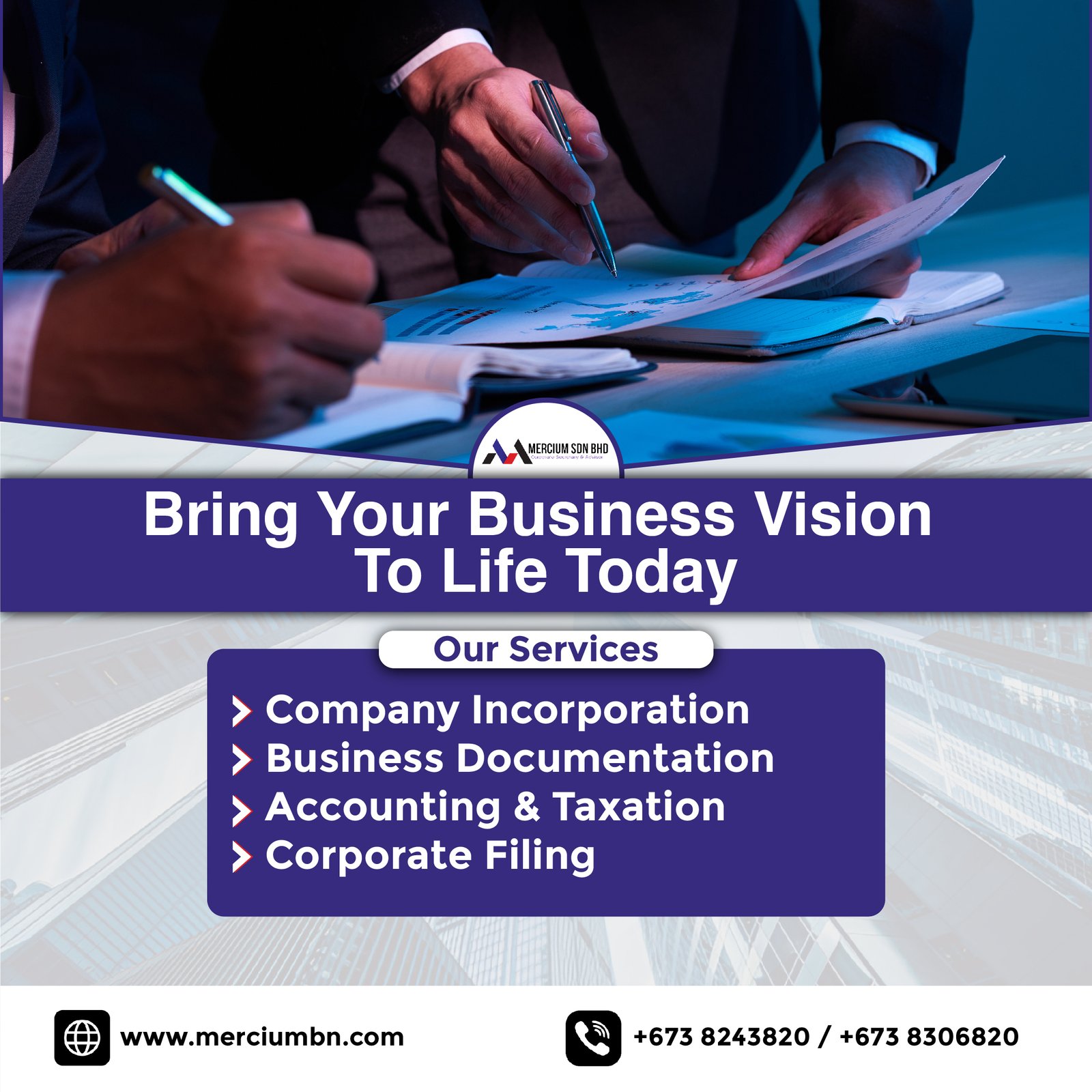 Mercium_business service poster_ poster